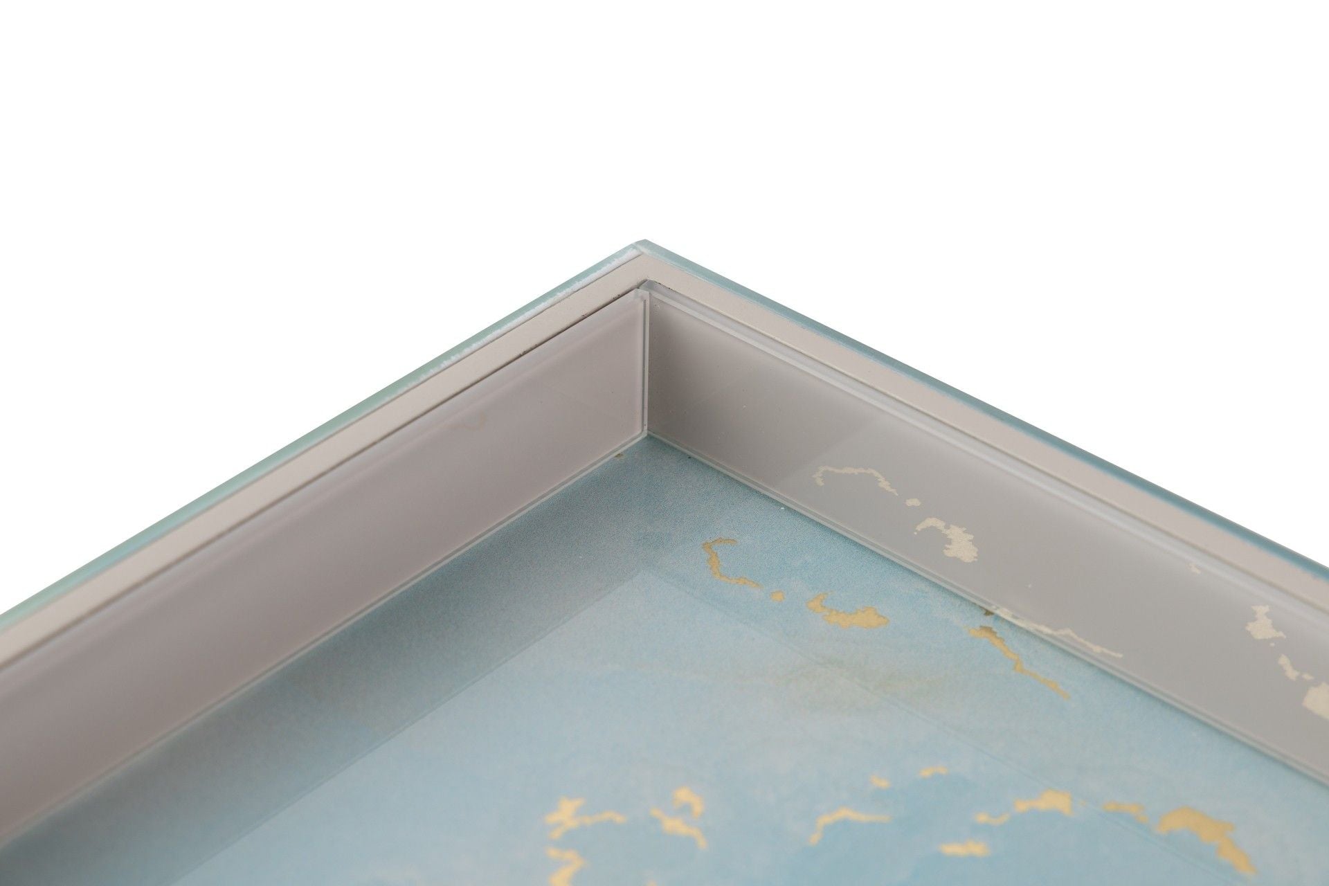 BANDEJA CRISTAL IMPRESION FOIL 26x18x3 CM