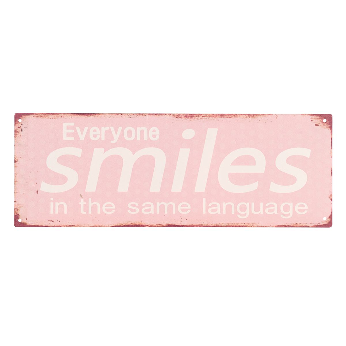 Placa Pared Smiles 13X36Cm.