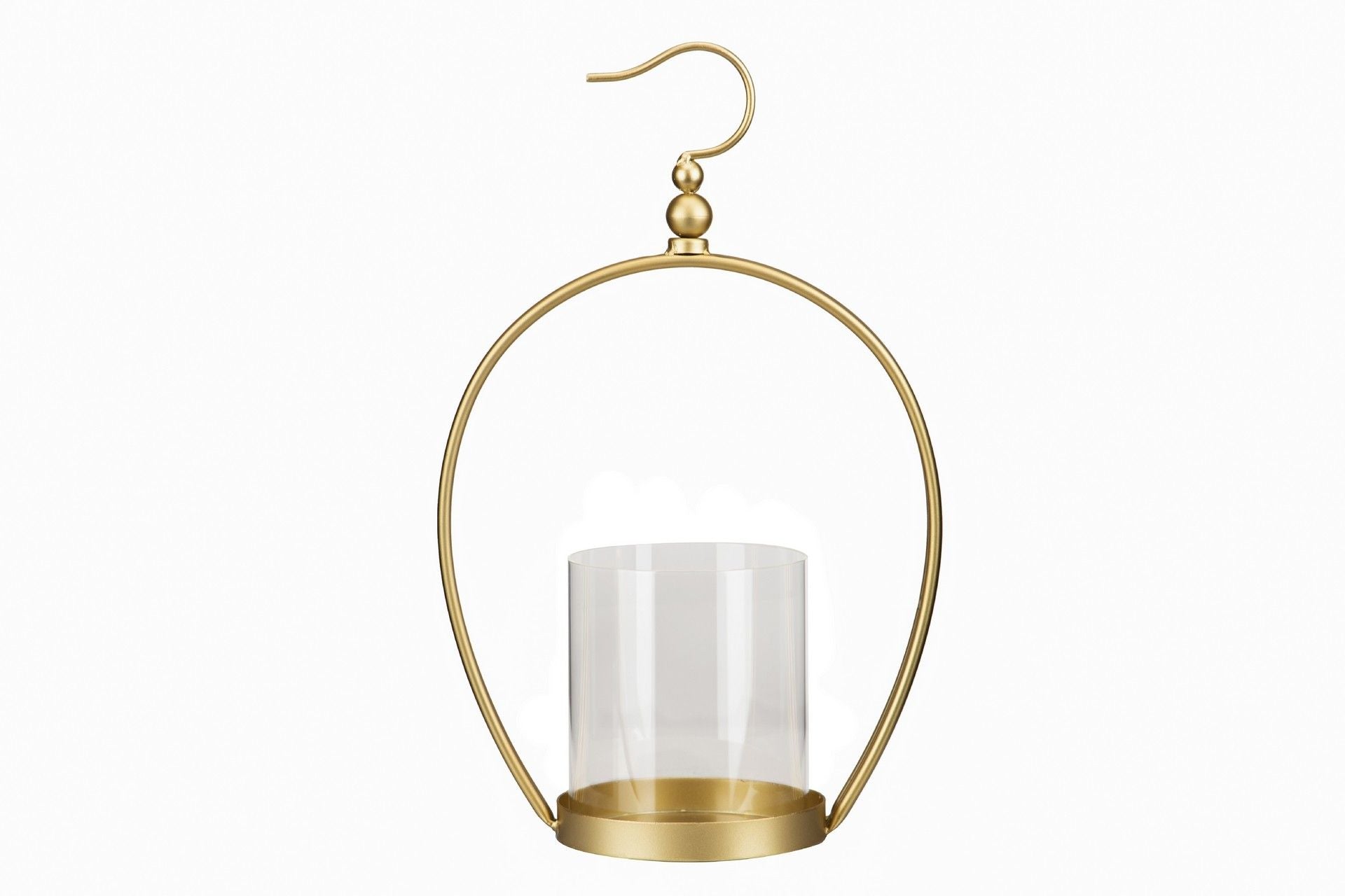 GOLDEN METAL CANDELABRA 27x14x42 CM