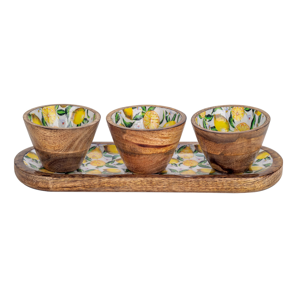 Lemon Tray with 3 Bowls