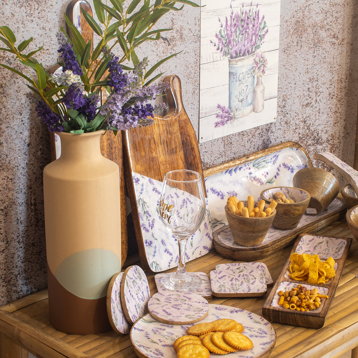 Tabla Cortar Med. Lavanda