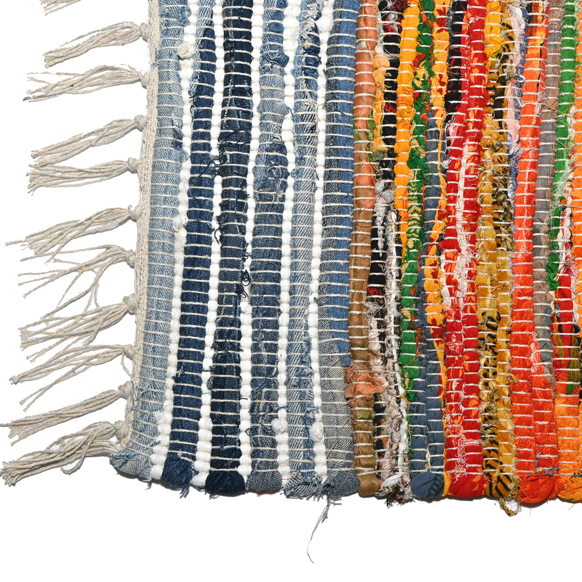 Alfombra Chindi Algodon Multicolor 80X50Cm