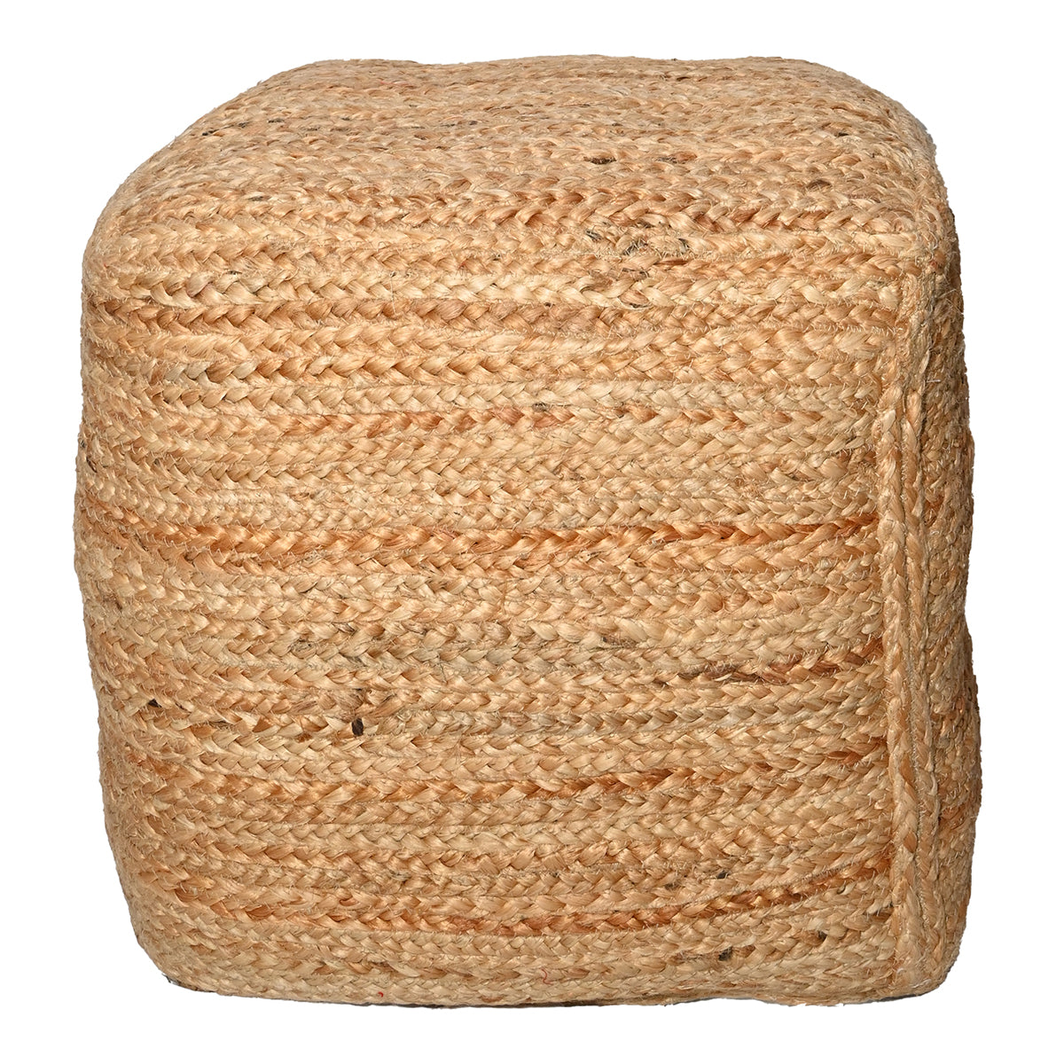 Puff Trenzado Natural 45X45Cm