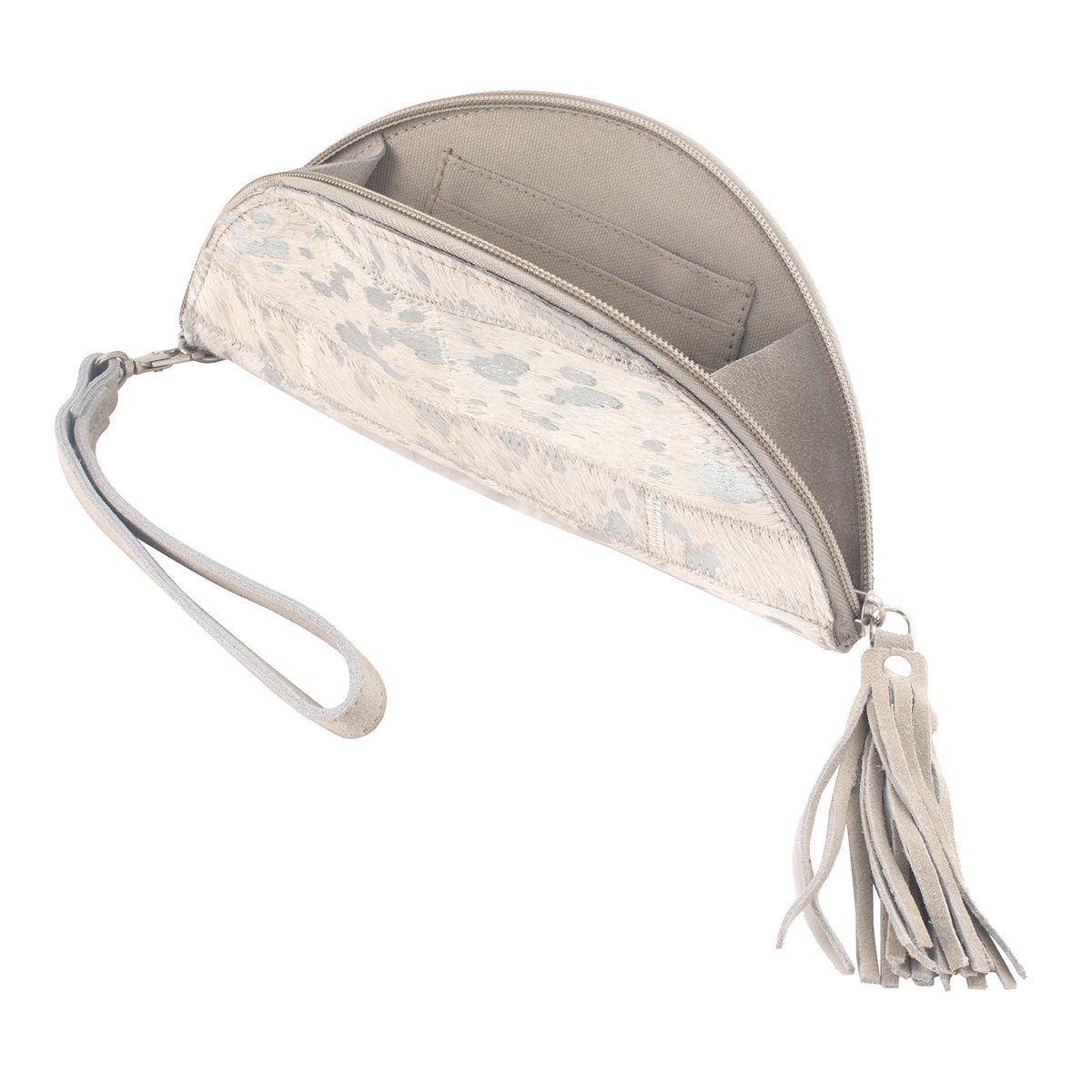 Necessaire Bege/Prata 23X11