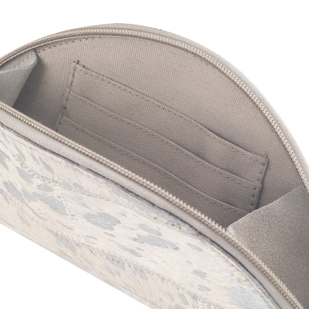 Necessaire Bege/Prata 23X11