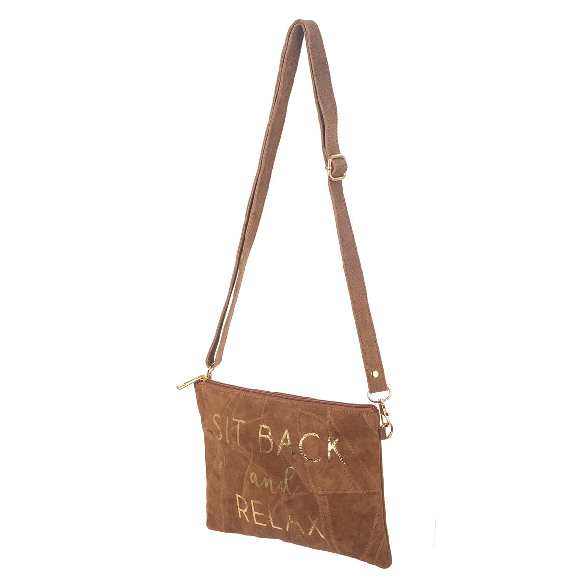 Bandolera Piel Texto 18X24