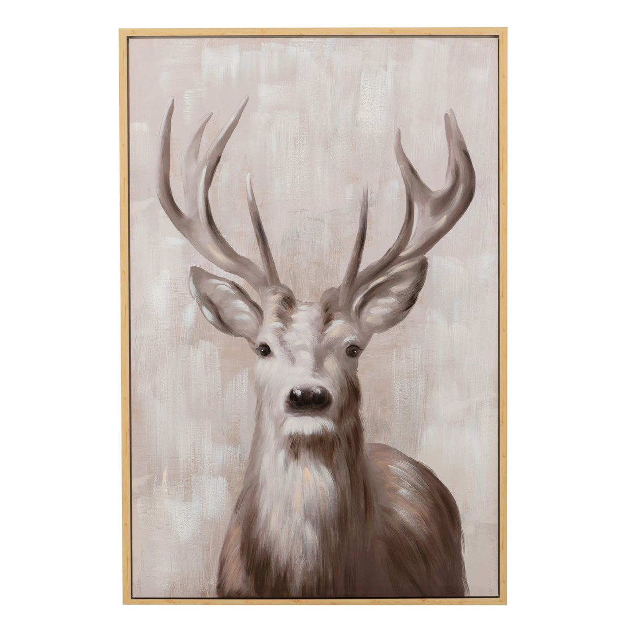 DEER PAINTING WITH FRAME 80x4x120 CM