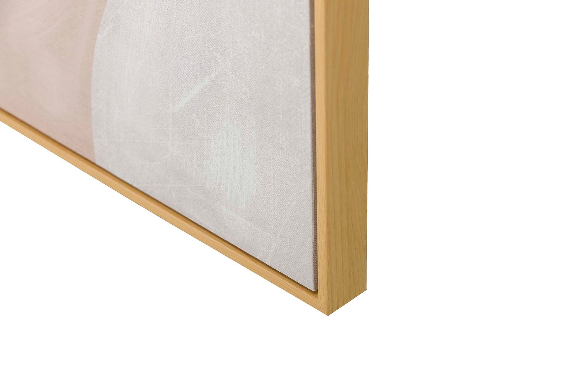 CUADRO CARA CON MARCO BEIGE 80x4x120 CM