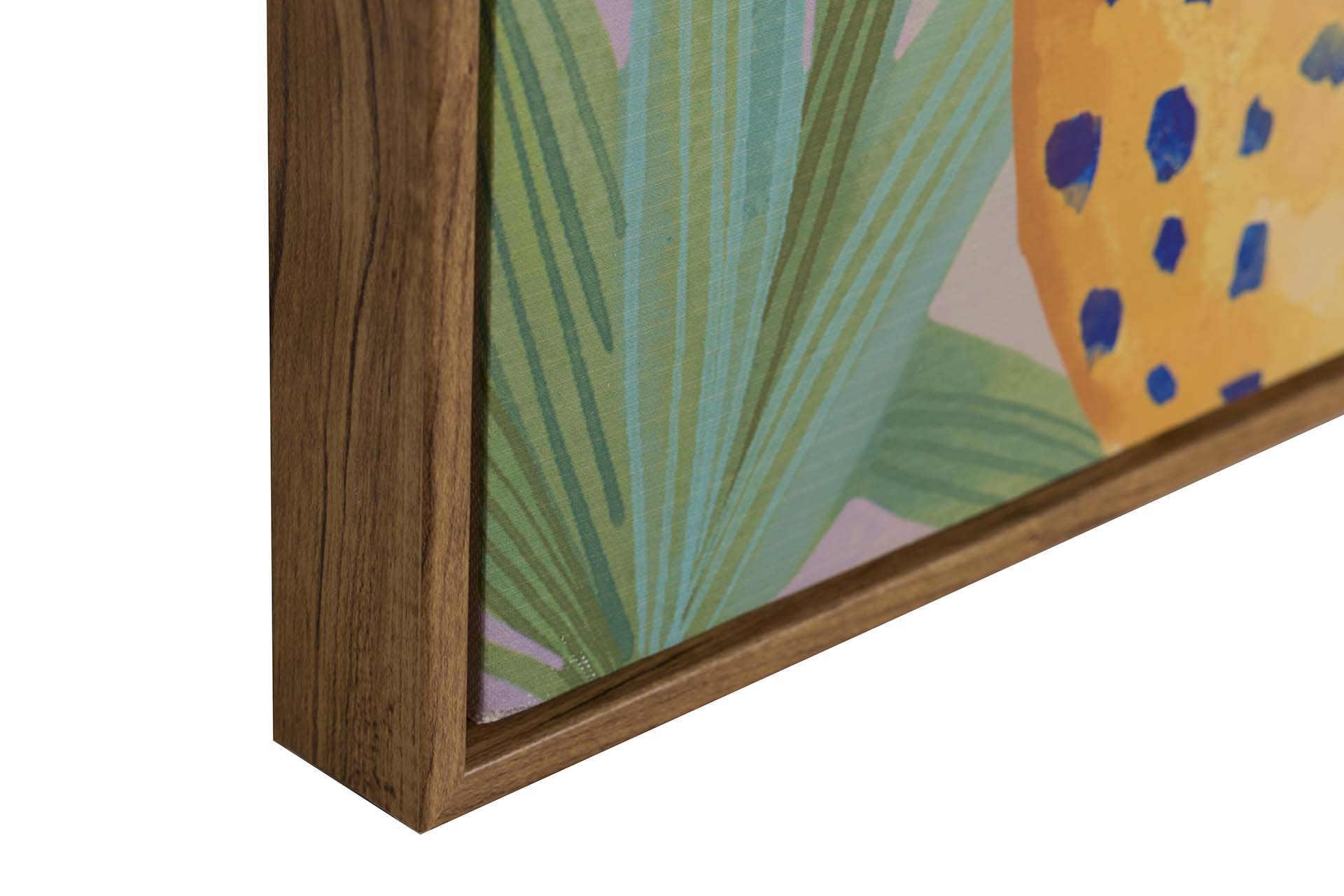 CONJUNTO DE 2 QUADROS DE ANIMAIS COM MOLDURA DOURADA 60x4x80 CM