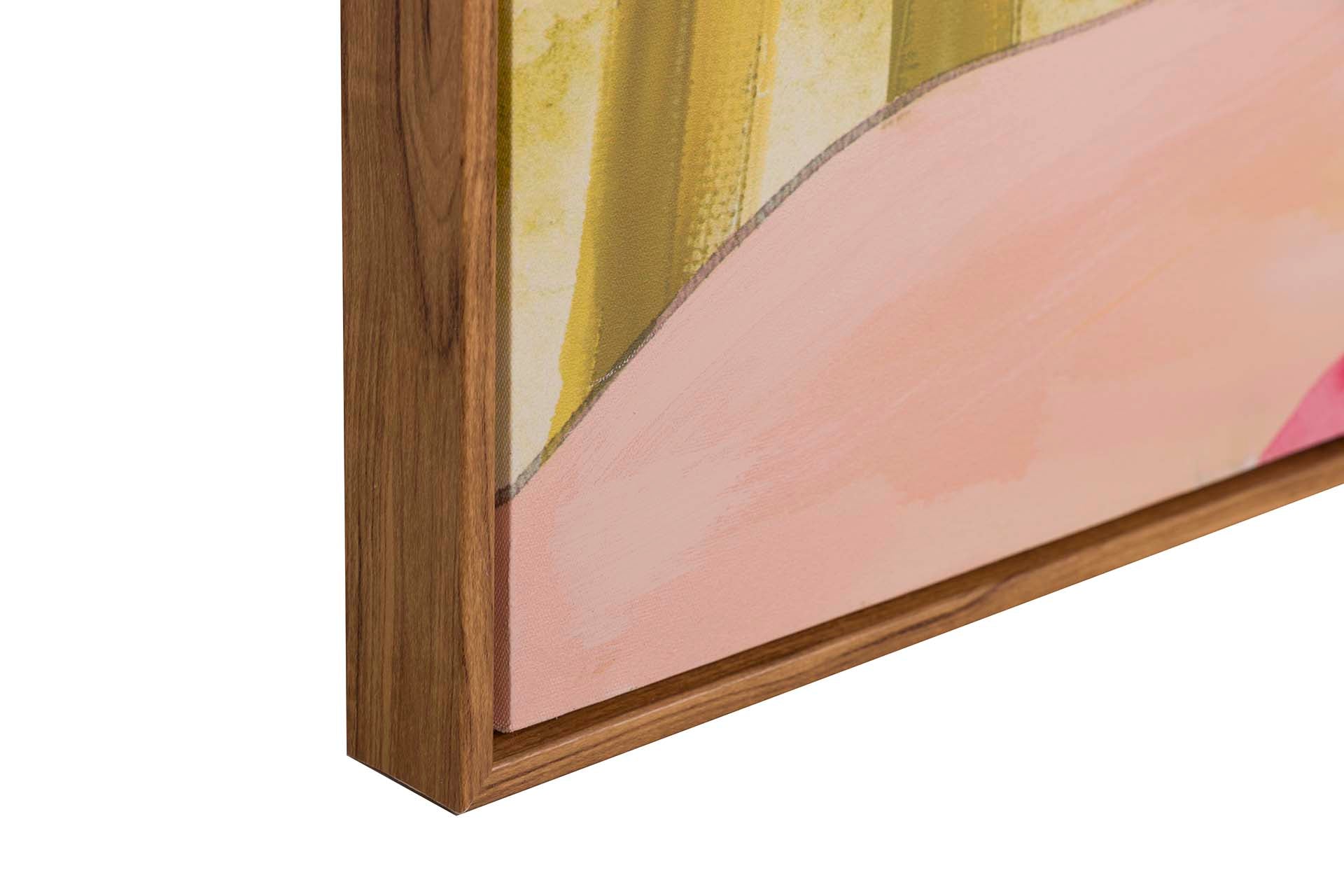 PINTURA DE MULHER COM MOLDURA NATURAL 80x4x120 CM