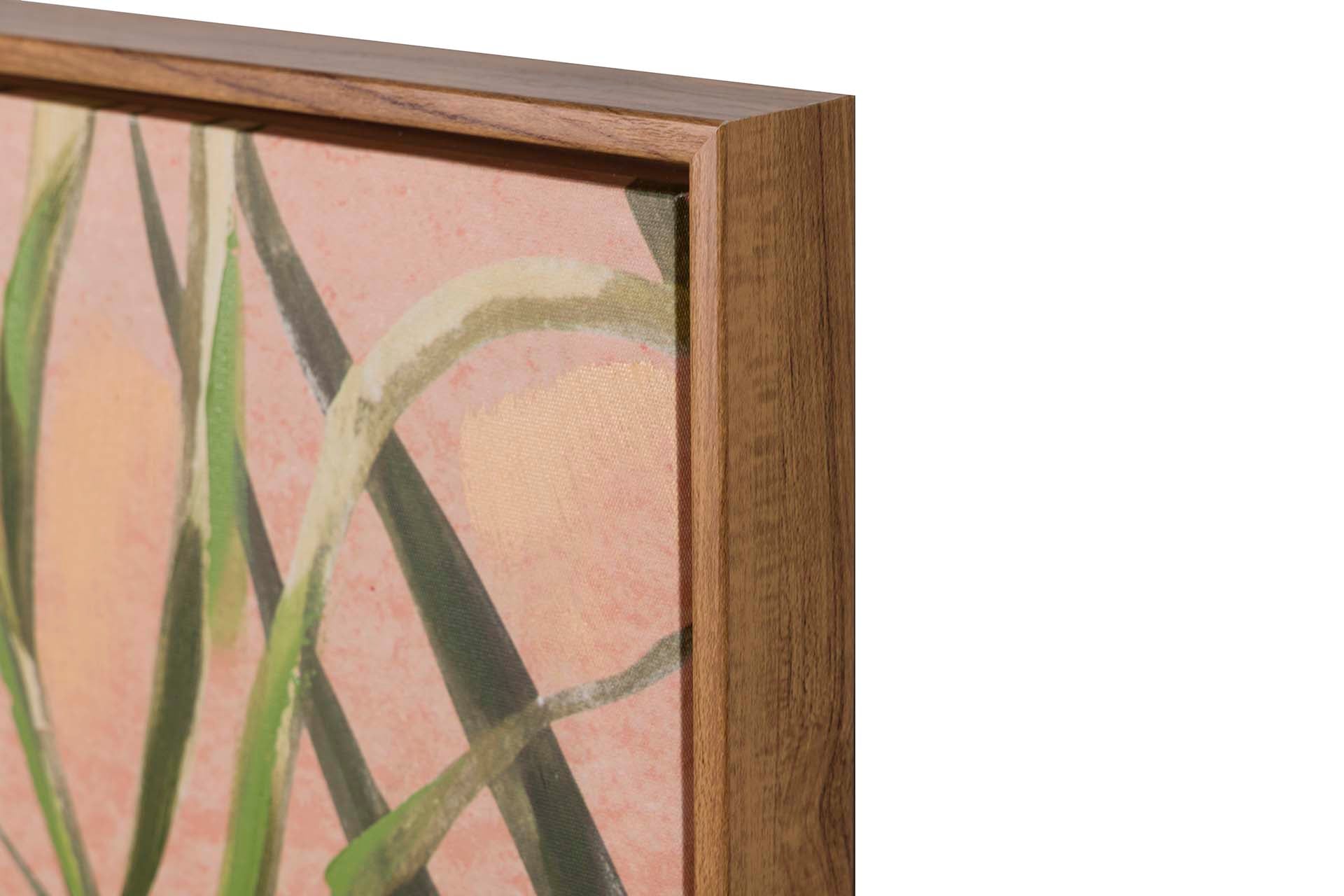 PINTURA DE MULHER COM MOLDURA NATURAL 80x4x120 CM