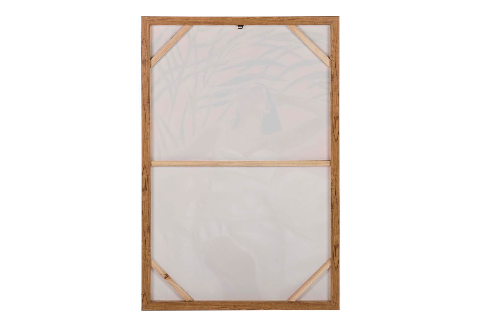 PINTURA DE MULHER COM MOLDURA NATURAL 80x4x120 CM