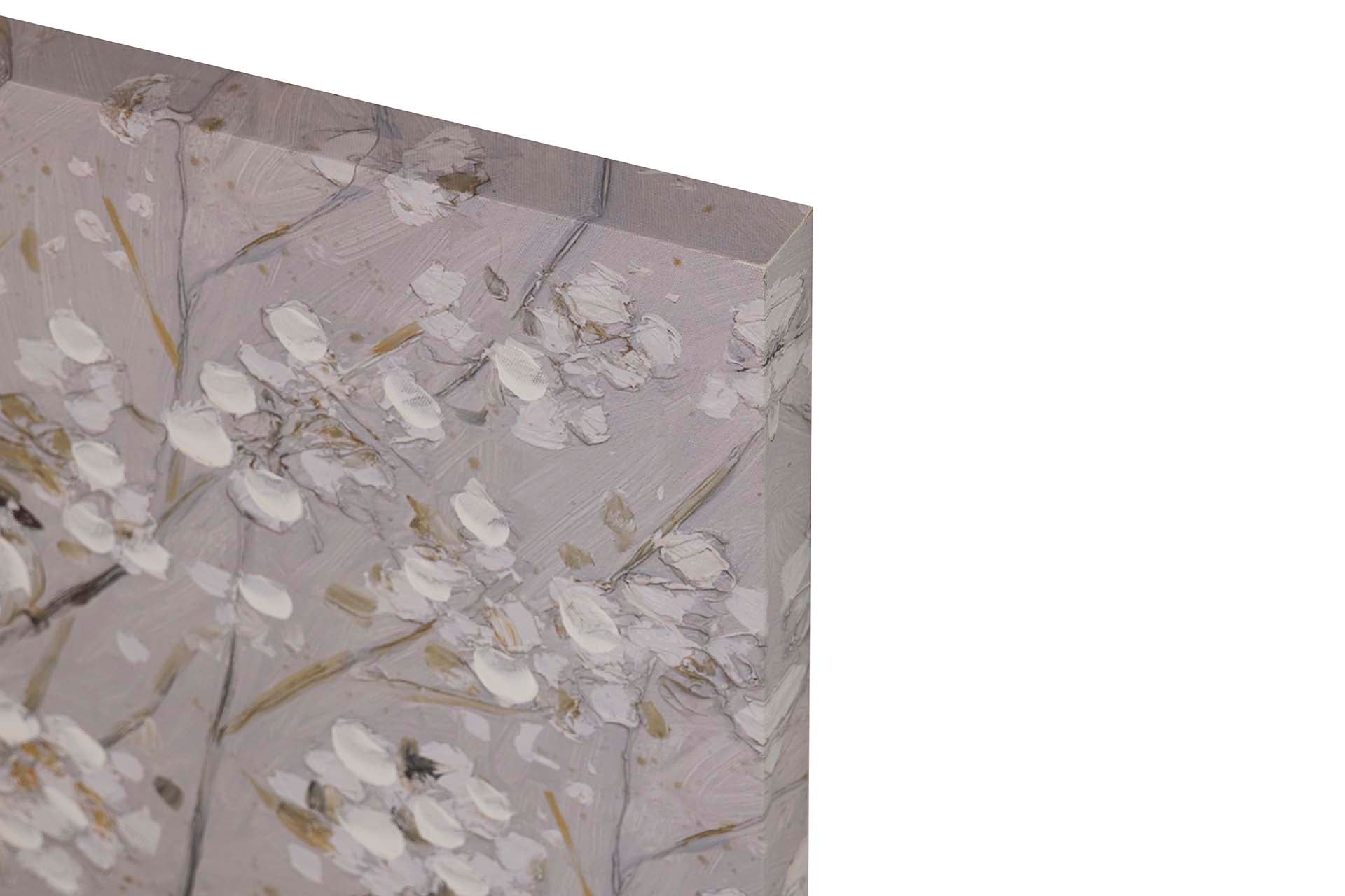 SET 2 LIENZOS ALMENDRO 40% PINTADO MANO 60x3x60 CM