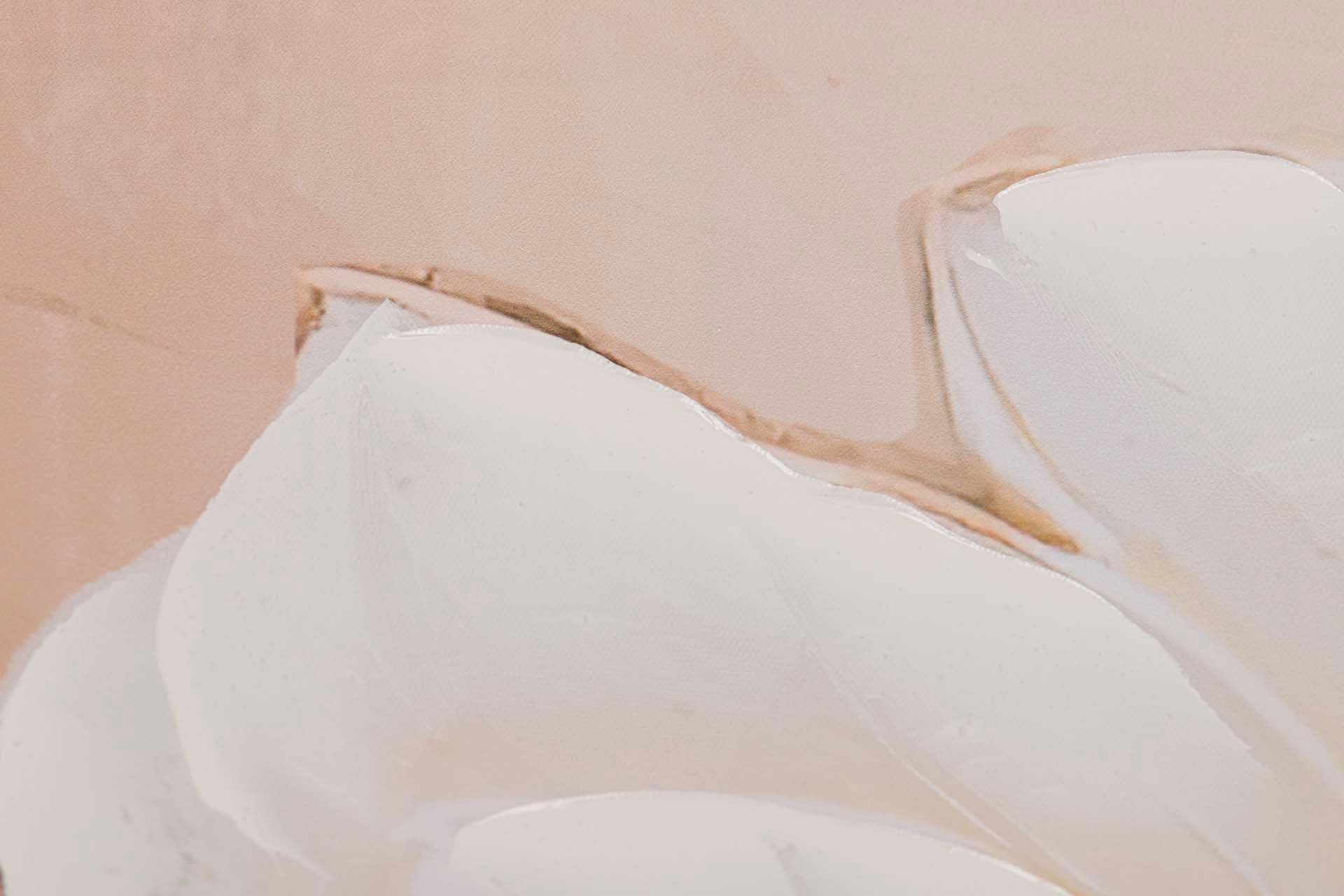 SET OF 2 FLOWER CANVASES 40% HAND PAINTED 60x3x60 CM