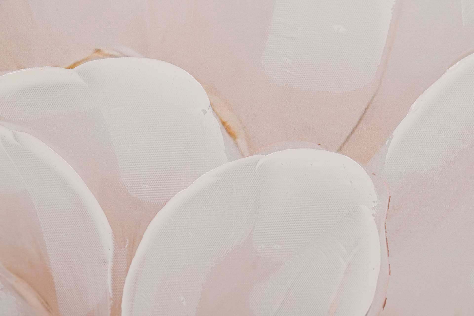 SET OF 2 FLOWER CANVASES 40% HAND PAINTED 60x3x60 CM