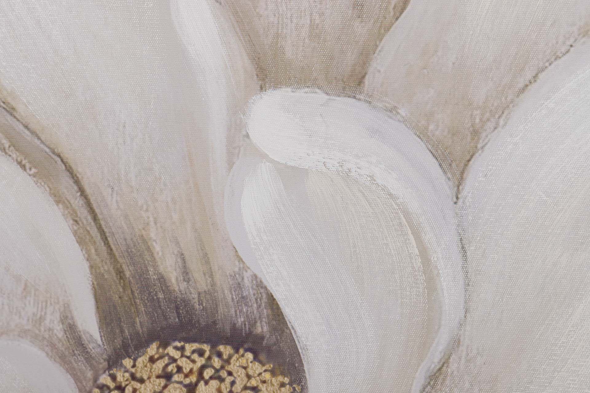 SET OF 2 FLOWER CANVASES 40% HAND PAINTED 60x3x60 CM