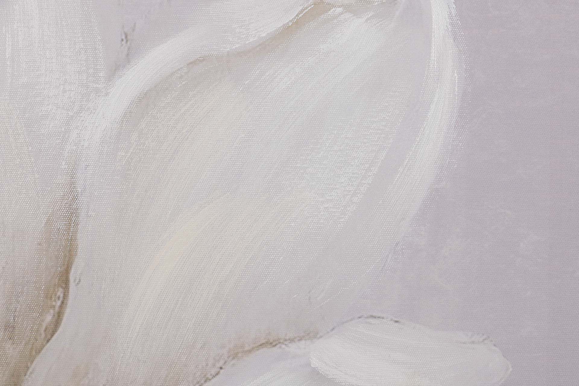 SET OF 2 FLOWER CANVASES 40% HAND PAINTED 60x3x60 CM