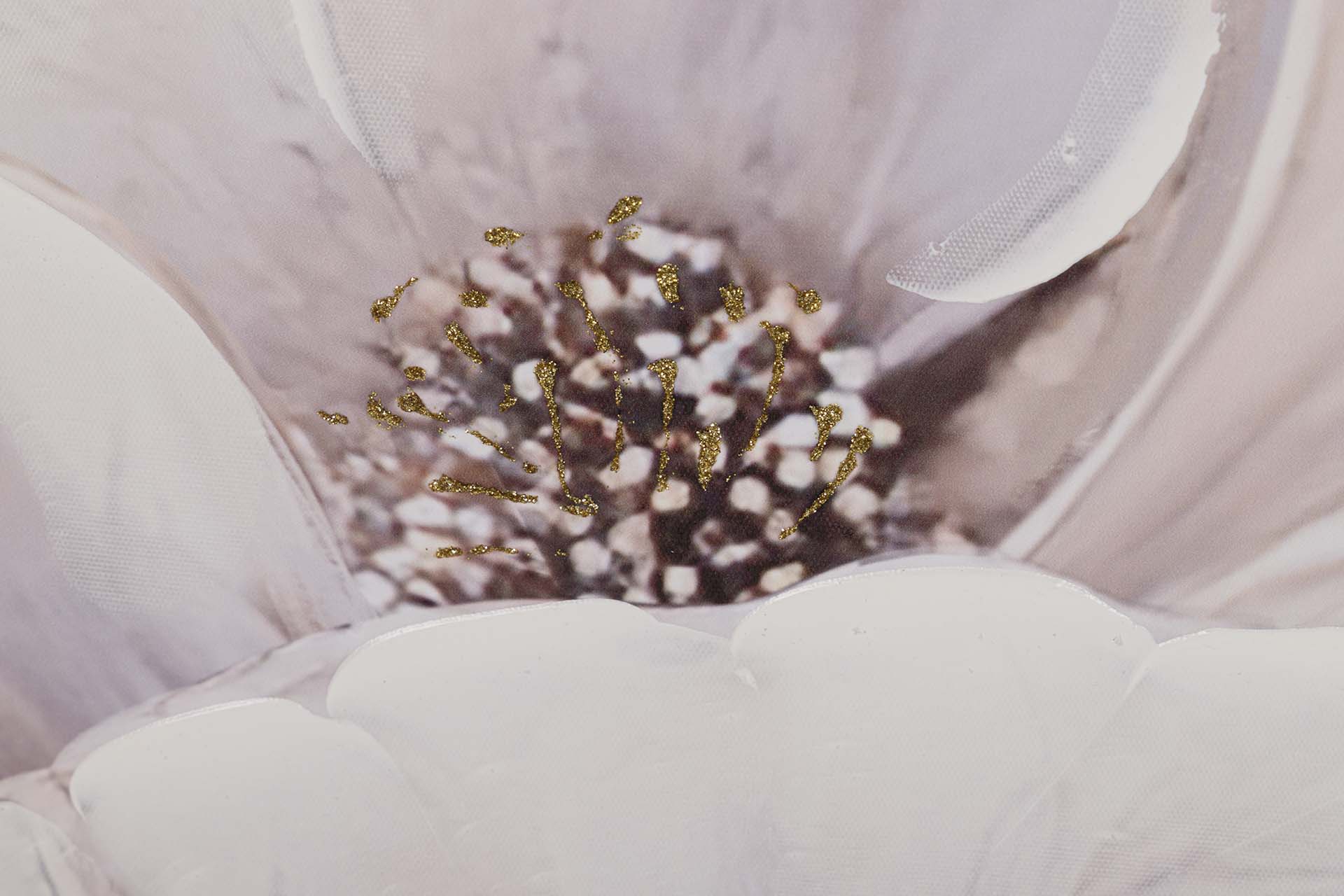 SET OF 2 FLOWER CANVASES 40% HAND PAINTED 60x3x60 CM