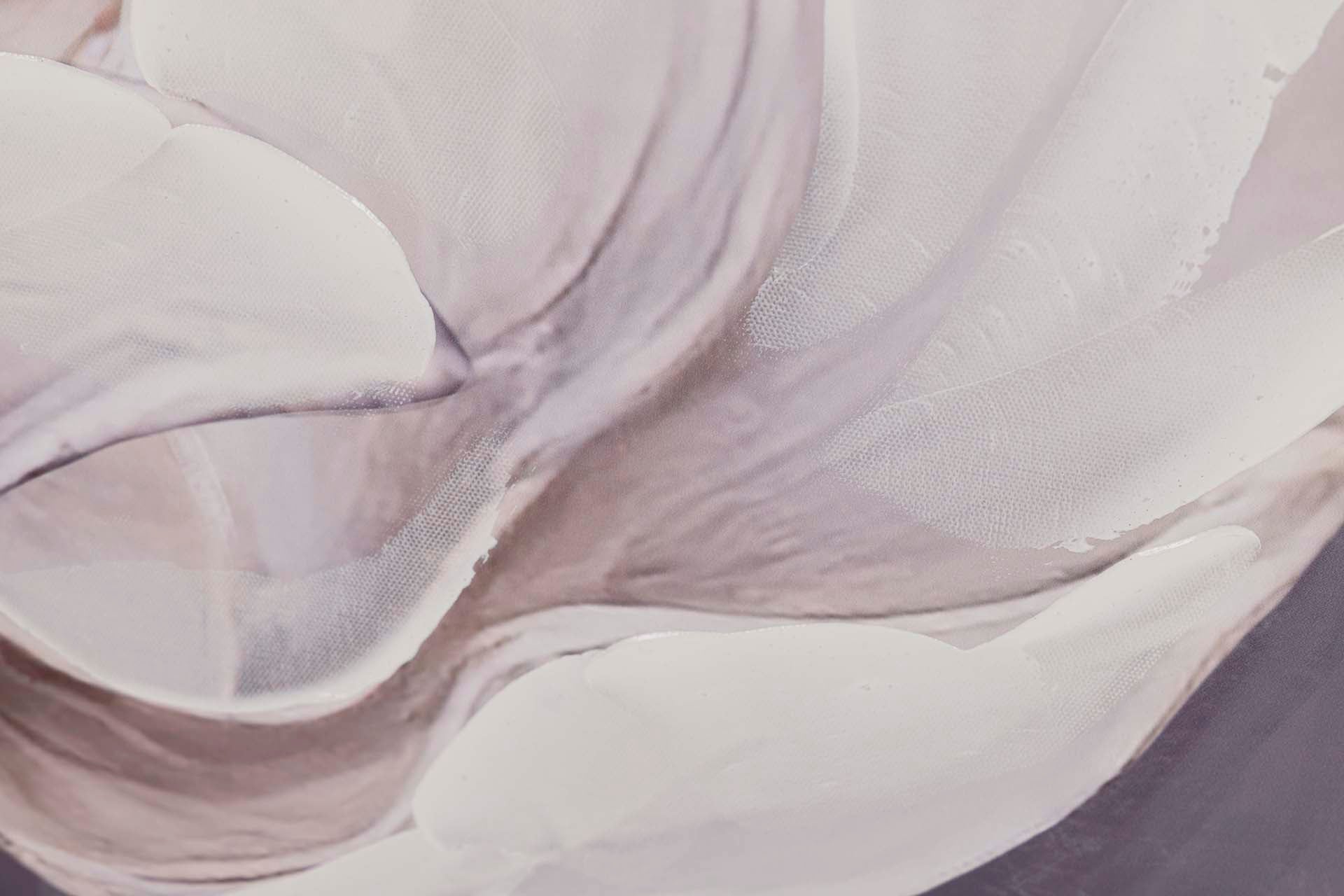 SET OF 2 FLOWER CANVASES 40% HAND PAINTED 60x3x60 CM