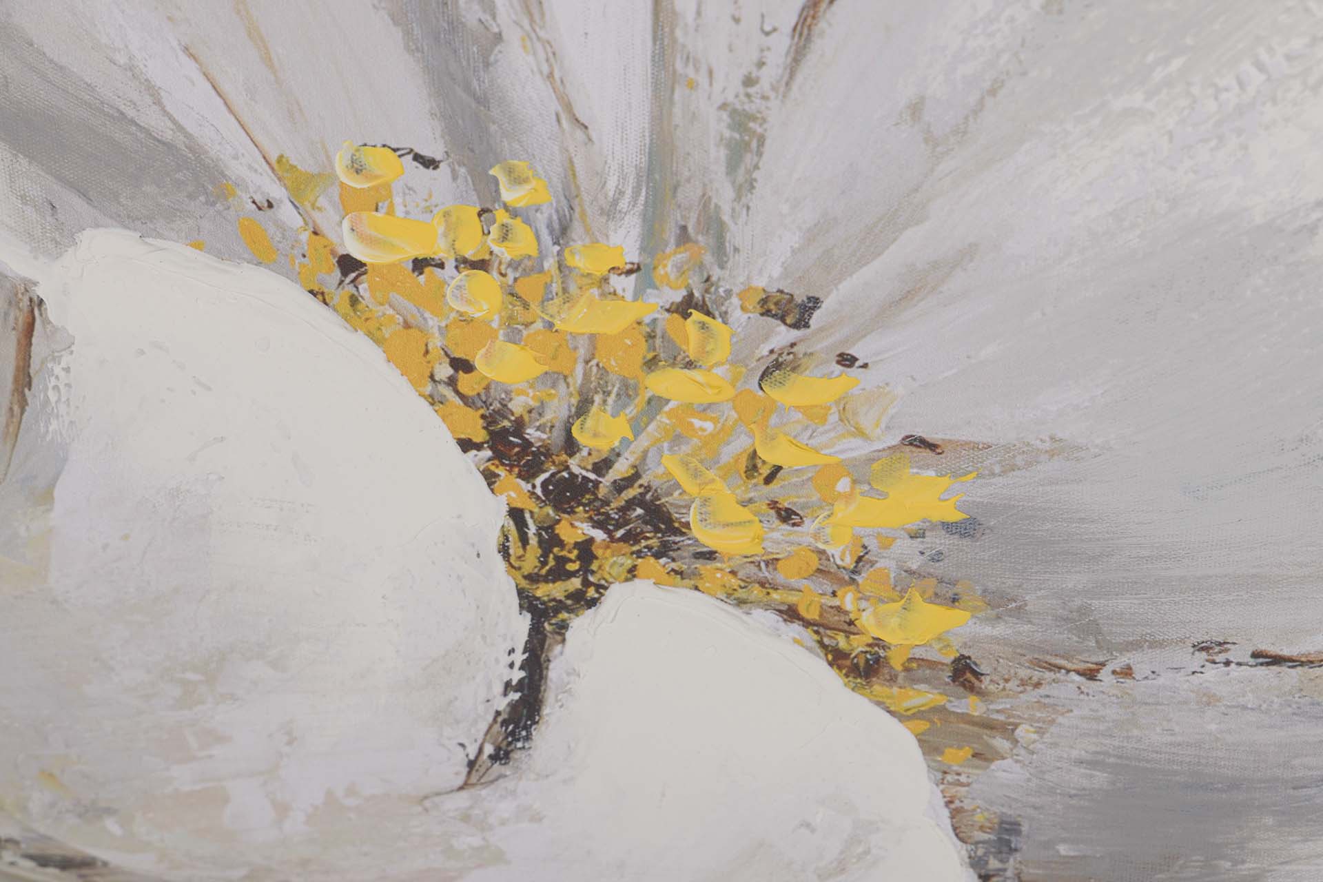 SET OF 2 FLOWER PAINTINGS 80% HAND PAINTED 60x4x60 CM