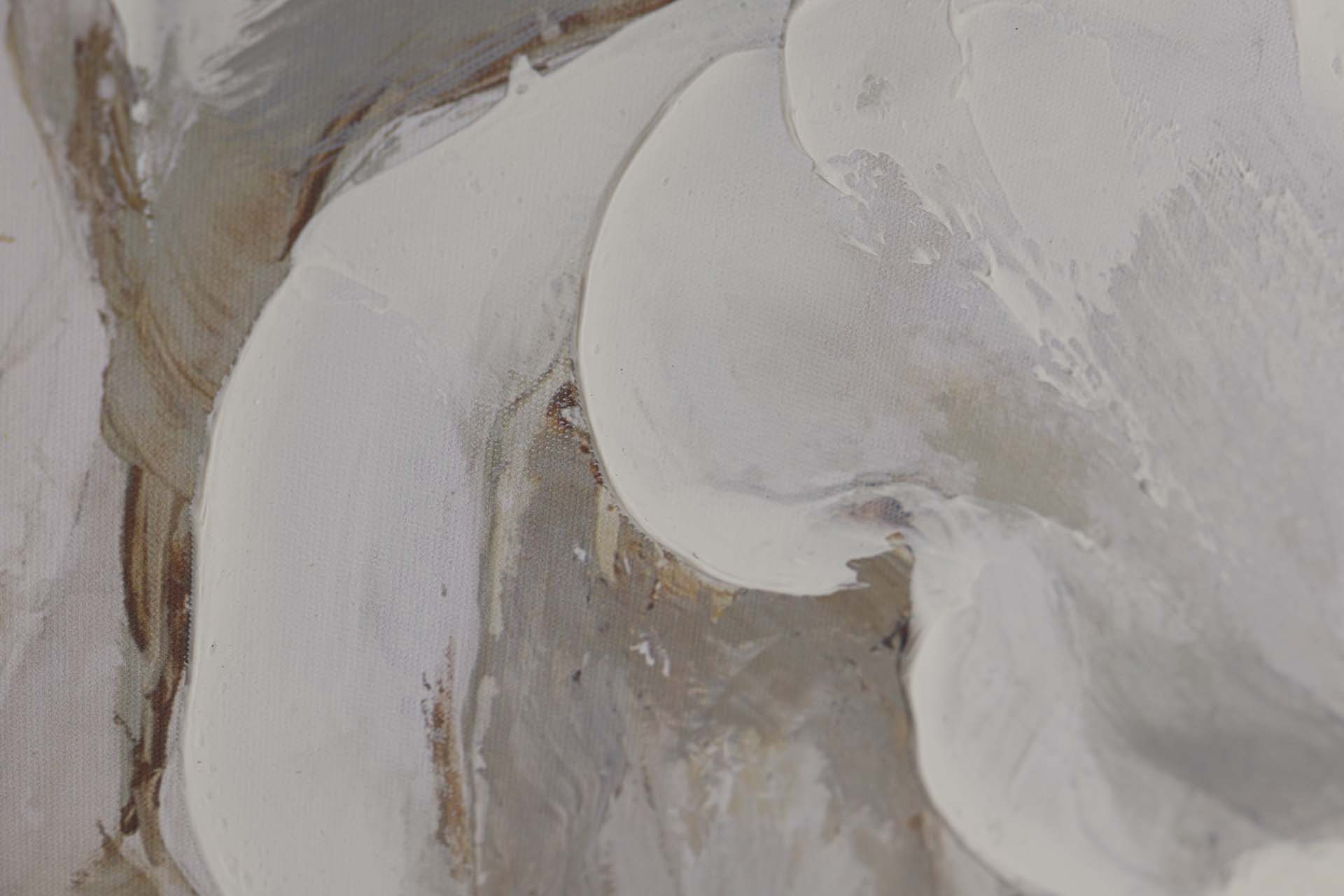 SET OF 2 FLOWER PAINTINGS 80% HAND PAINTED 60x4x60 CM