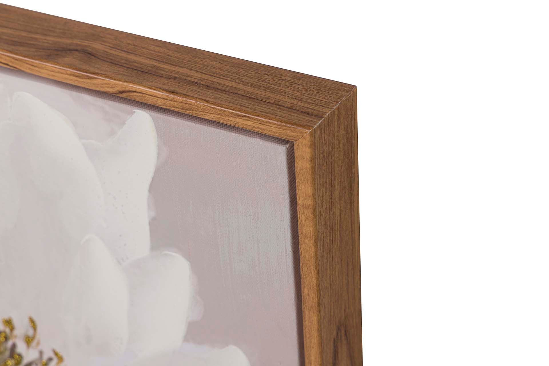 SET OF 2 FLOWER PAINTINGS 80% HAND PAINTED 50x4x70 CM