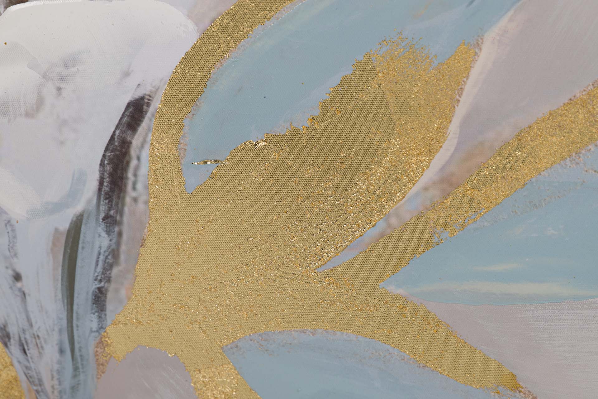 SET OF 2 FLOWER PAINTINGS 80% HAND PAINTED 50x4x70 CM