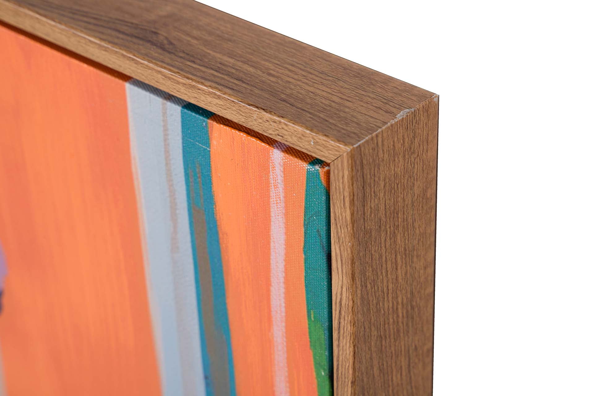 SET 2 CUADROS TIGRES 80% PINTADO A MANO 60x4x80 CM