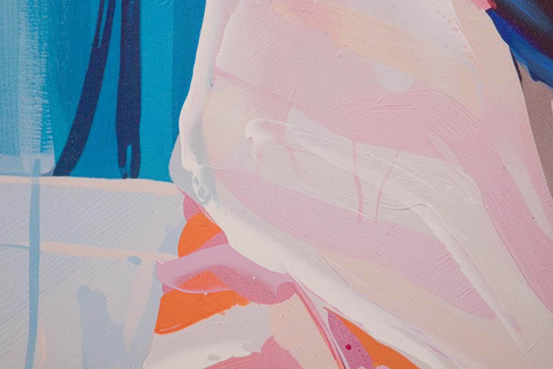 SET 2 CUADROS TIGRES 80% PINTADO A MANO 60x4x80 CM