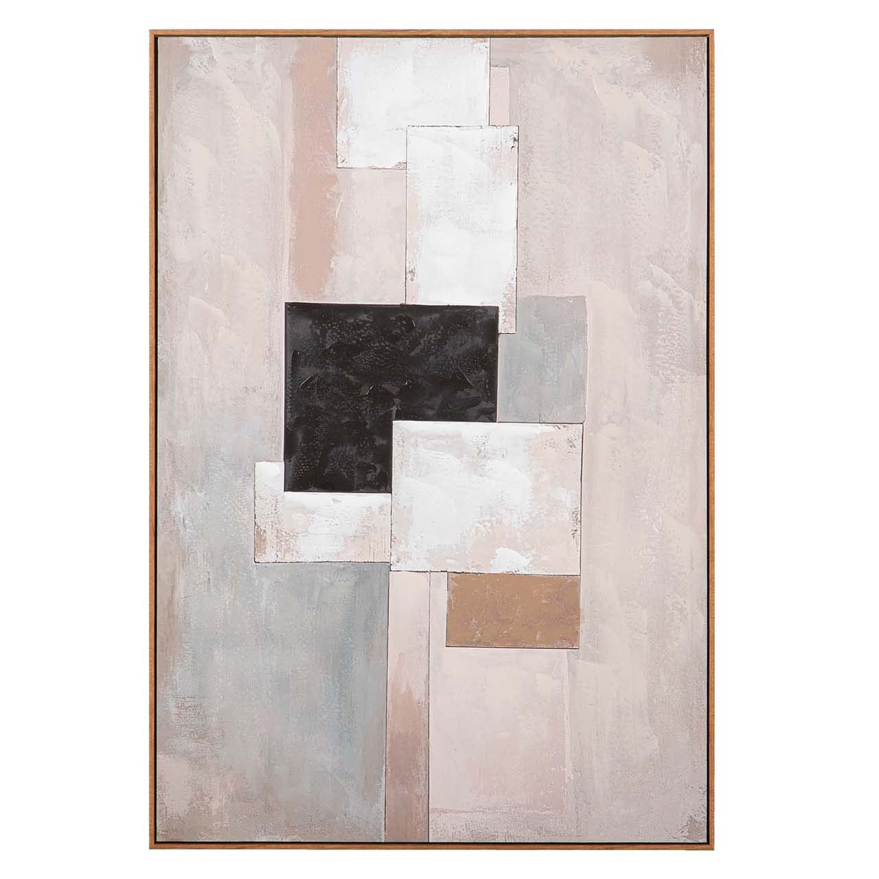 CUADRO ABSTRACTO 80% PINTADO A MANO 80x4x120 CM