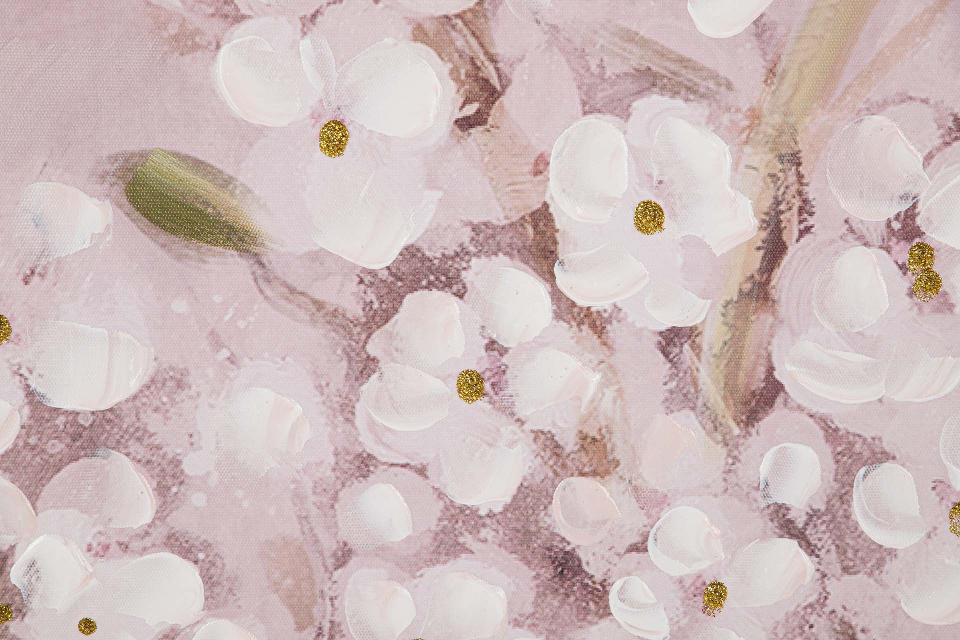 CUADRO ALMENDRO 80% PINTADO A MANO 90x4x180 CM