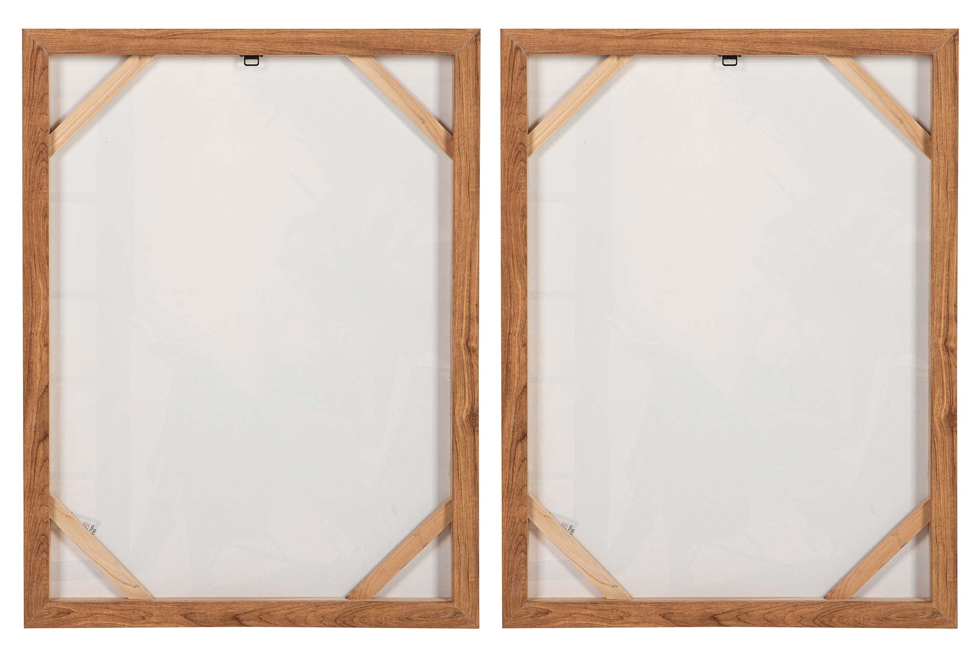 SET 2 CUADROS MUJERES 80% PINTADO A MANO 60x4x80CM