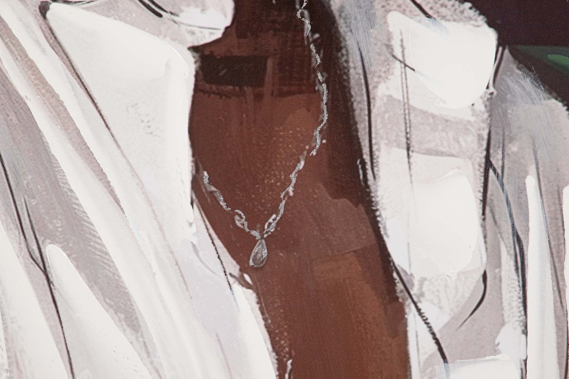 CUADRO MUJER 80% PINTADO A MANO 80x4x120 CM