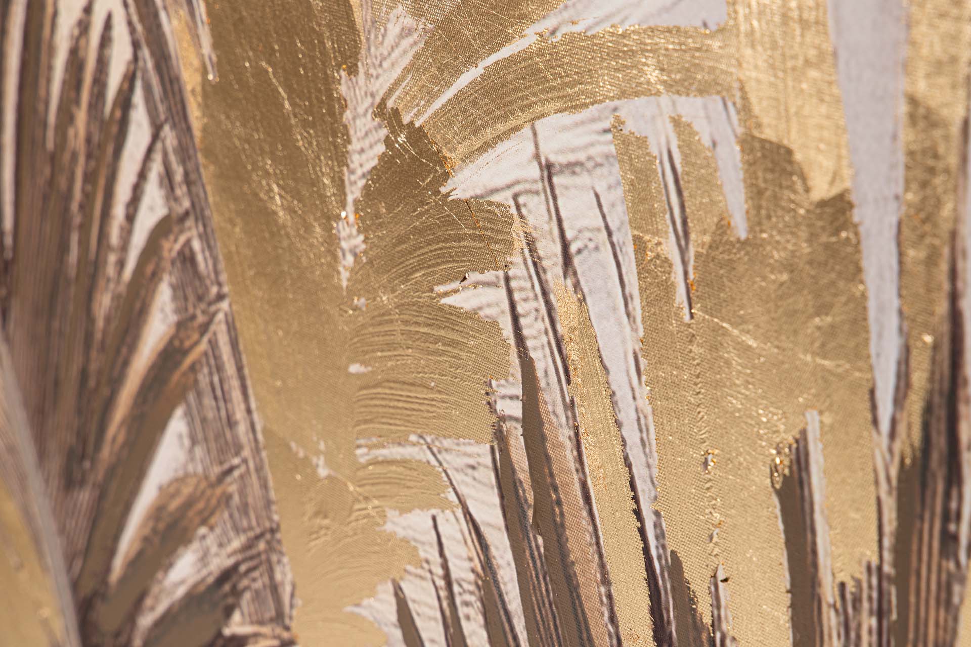 80% HAND-PAINTED AND FOIL LANDSCAPE PICTURE 80x4x120CM