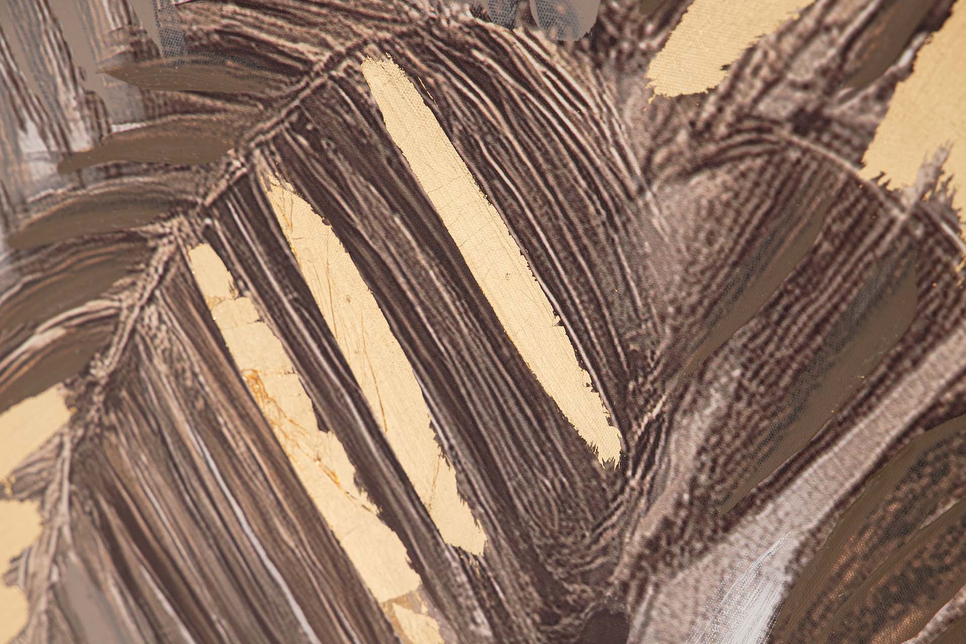 80% HAND-PAINTED AND FOIL LANDSCAPE PICTURE 80x4x120CM