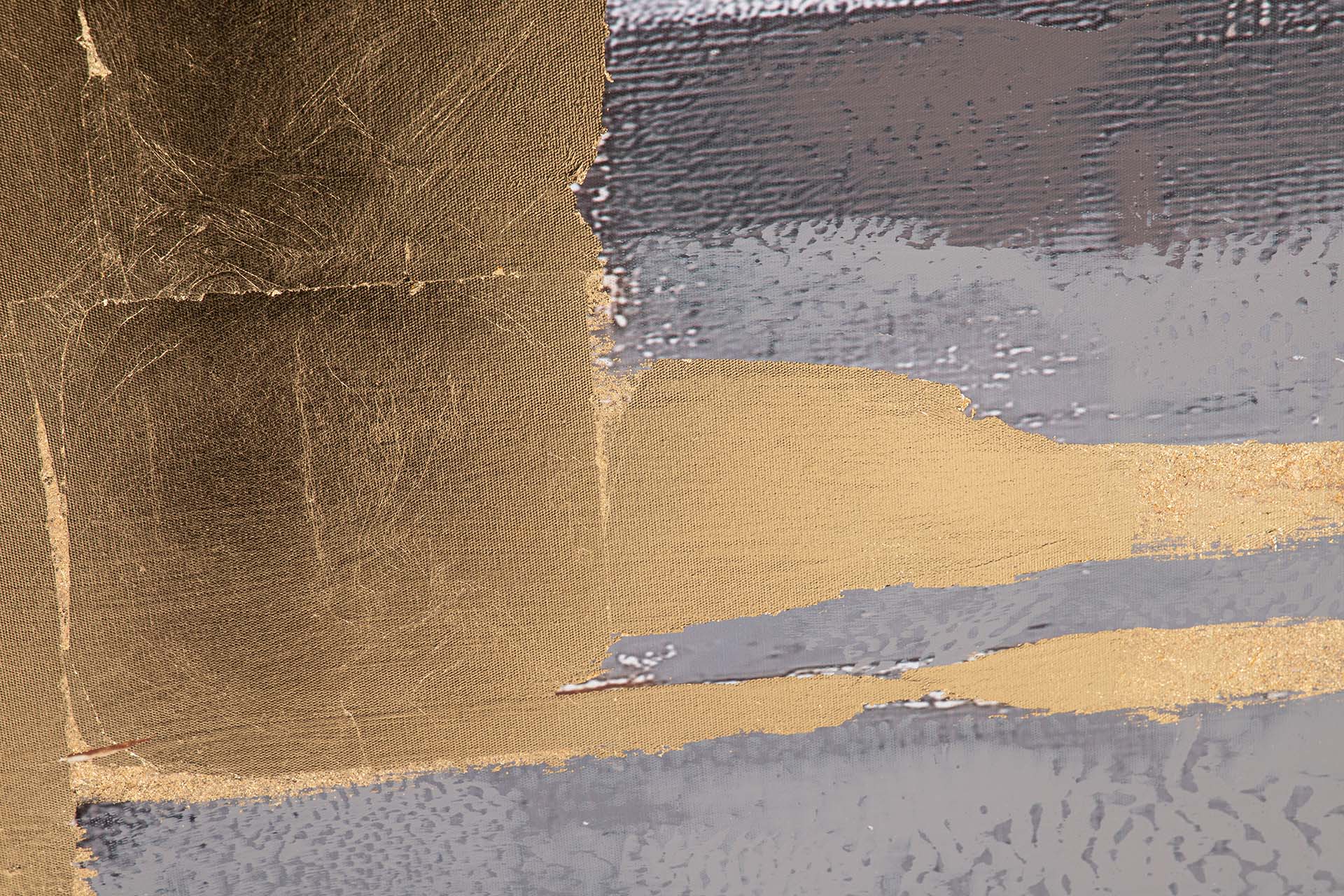 CUADRO ABSTRACTO 80%PINTADO A MANO FOIL 90x4x180CM