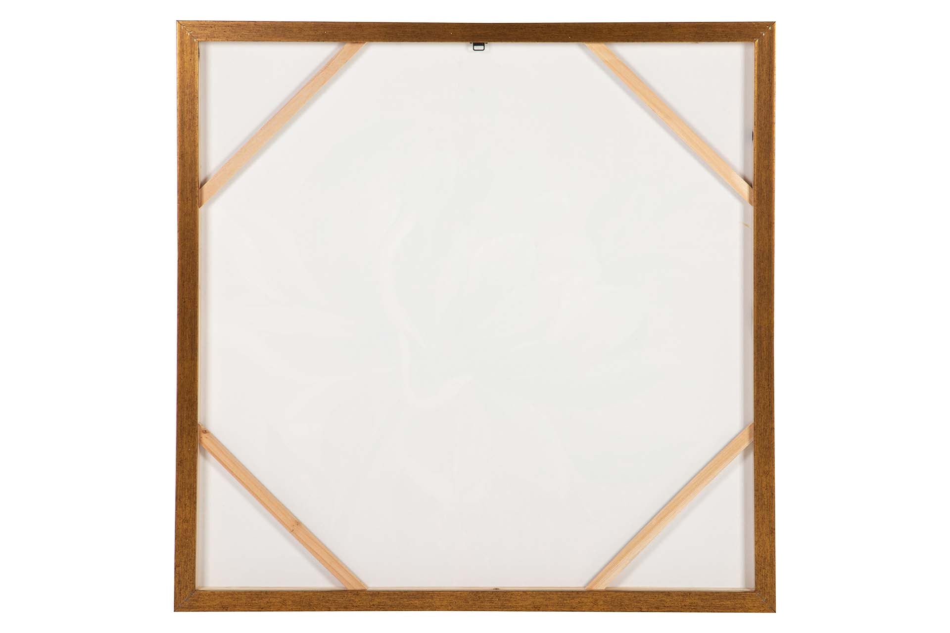 CUADRO FLOR 80% PINTADO A MANO Y FOIL 100x4x100 CM