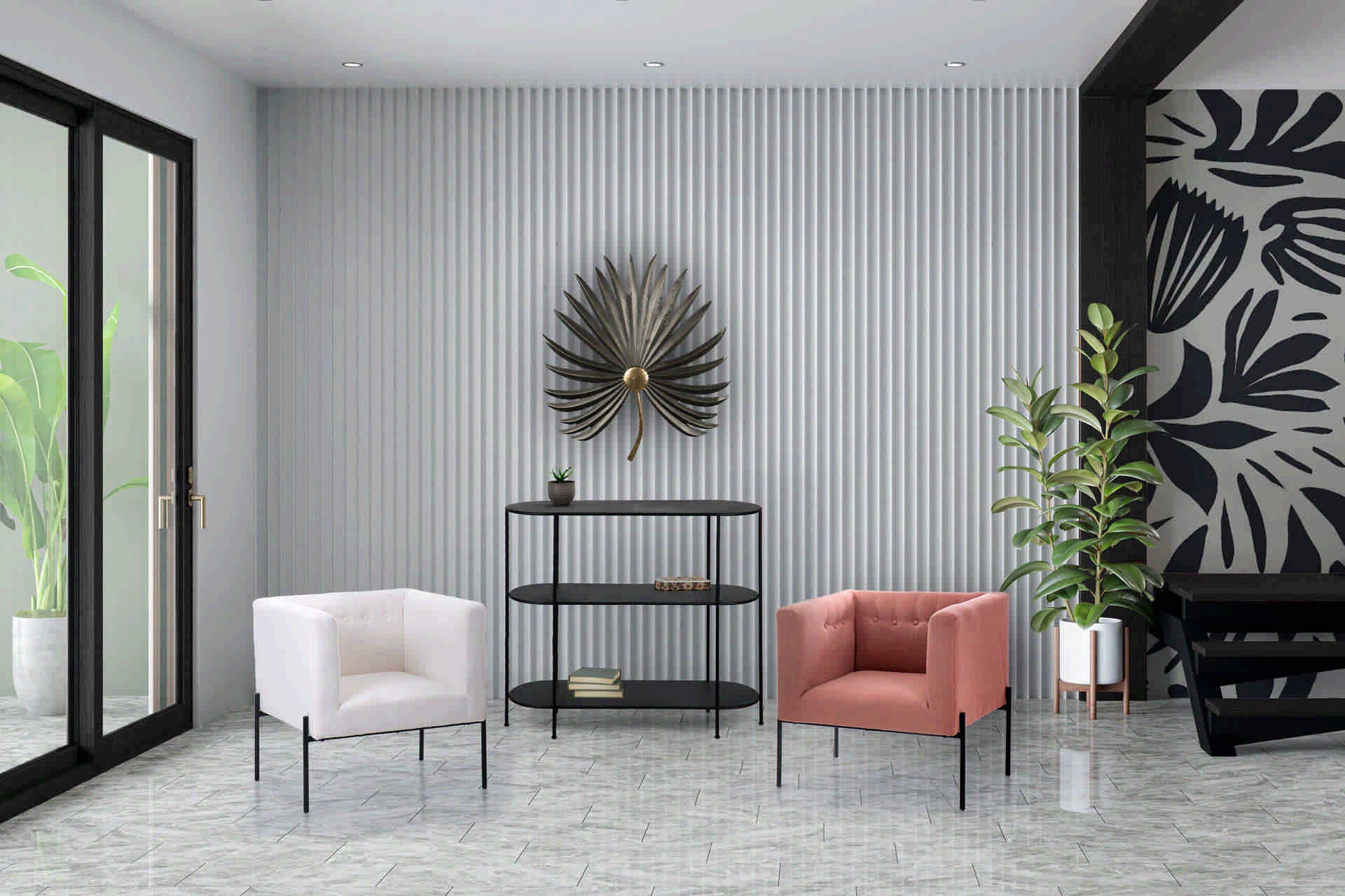 BLACK METAL CONSOLE 100x35x80 CM