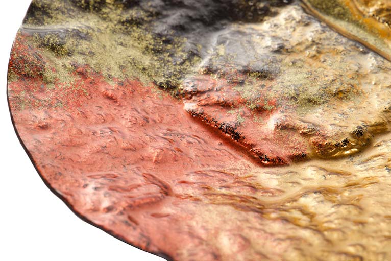 CENTRO DE MESA CRISTAL 38x38x6 CM