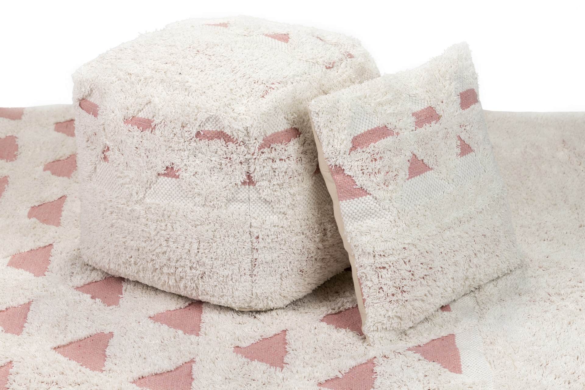 COJIN TEJIDO A MANO 45x12x45 CM - Min.2 uds