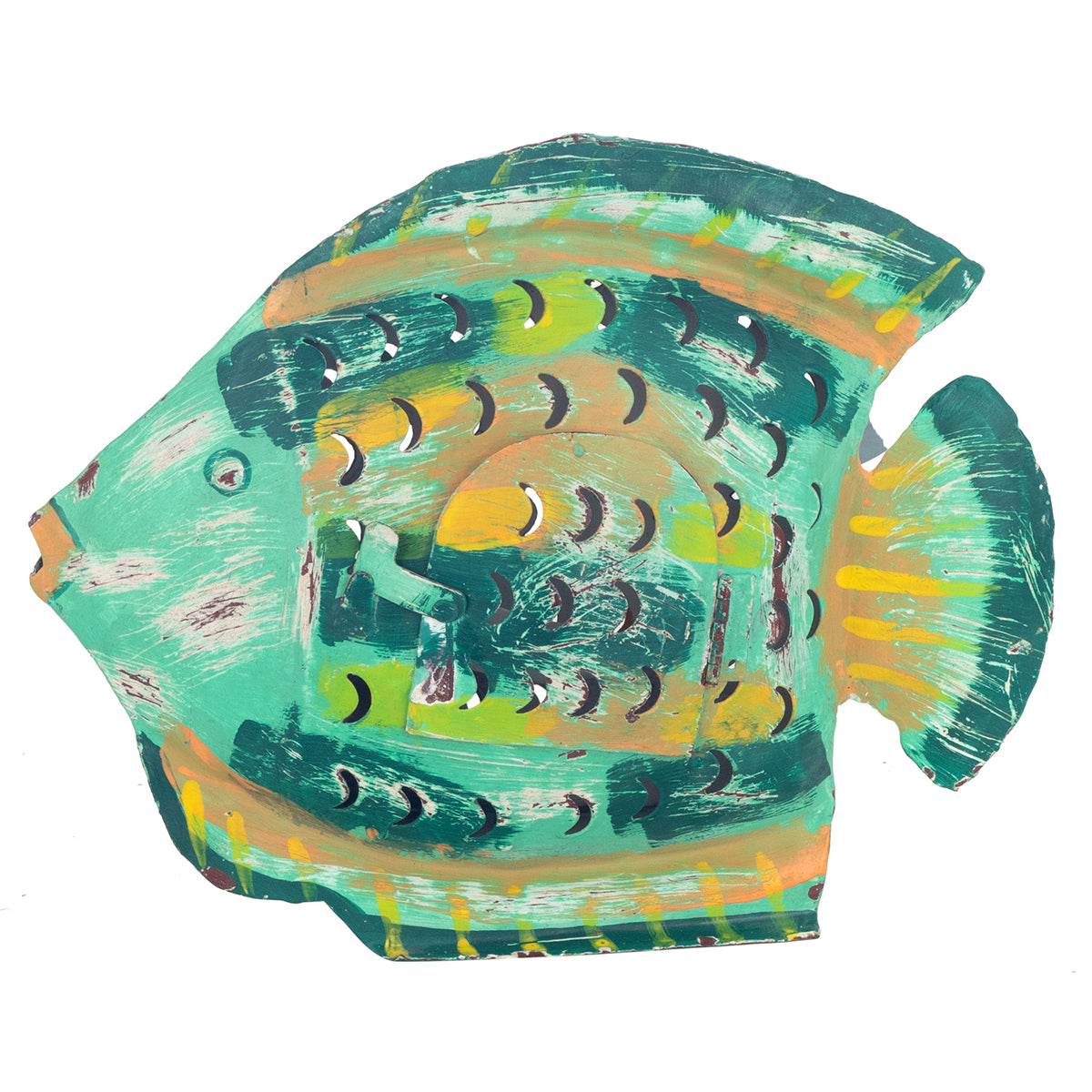 Green Fish Candle Holder