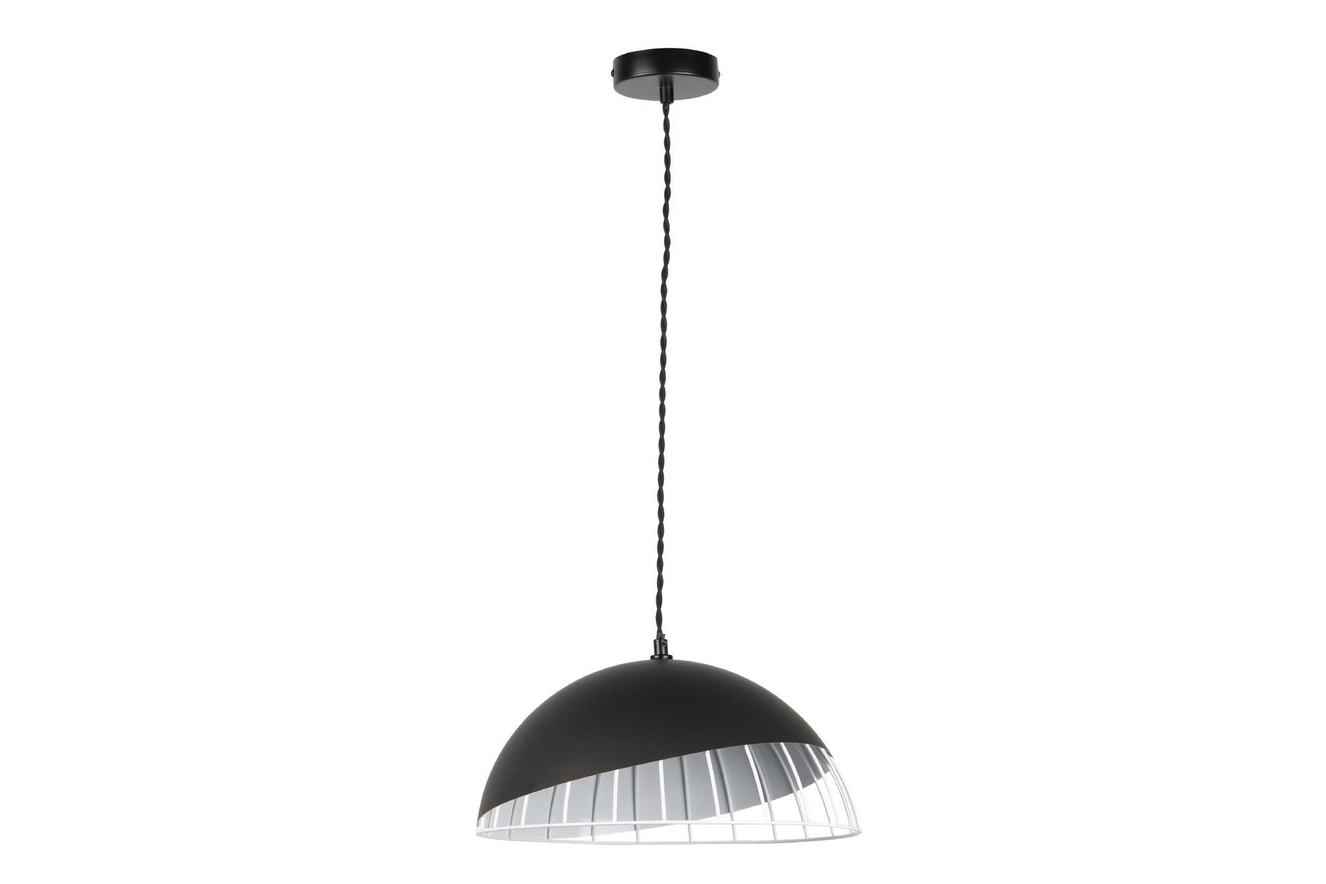 LAMPARA TECHO METAL NEGRO DORADO 35x35x120 CM