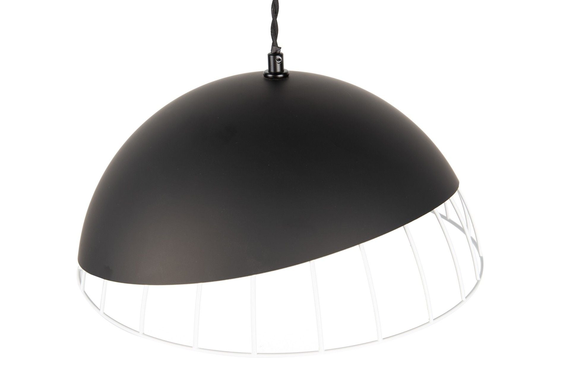 LAMPARA TECHO METAL NEGRO DORADO 35x35x120 CM