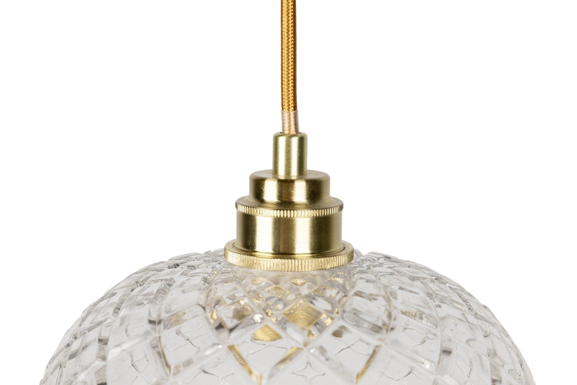 LAMPARA TECHO CRISTAL METAL DORADO 20x20x120 CM