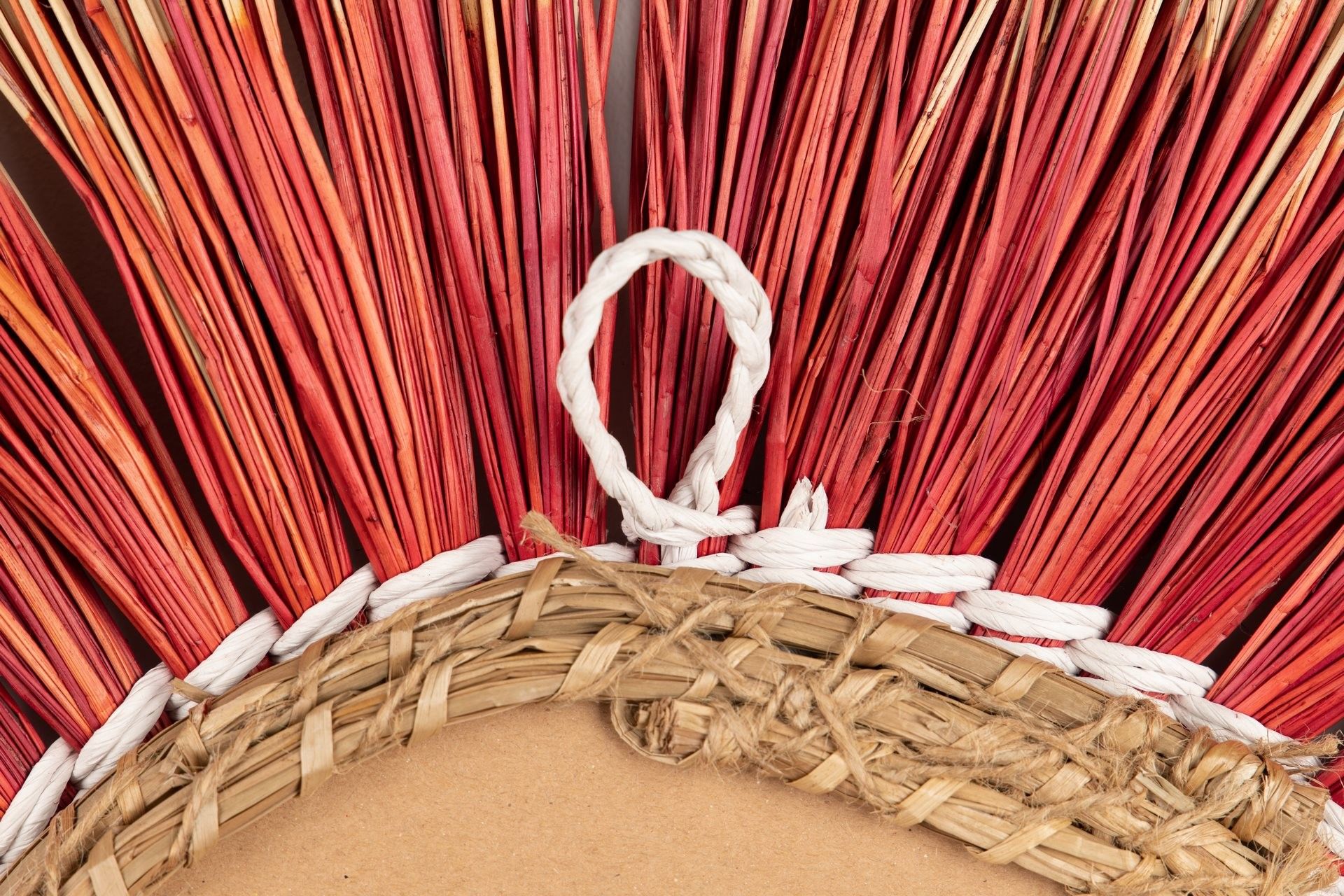 ESPEJO ALGAS NARANJA MARRON 76x3x76 CM