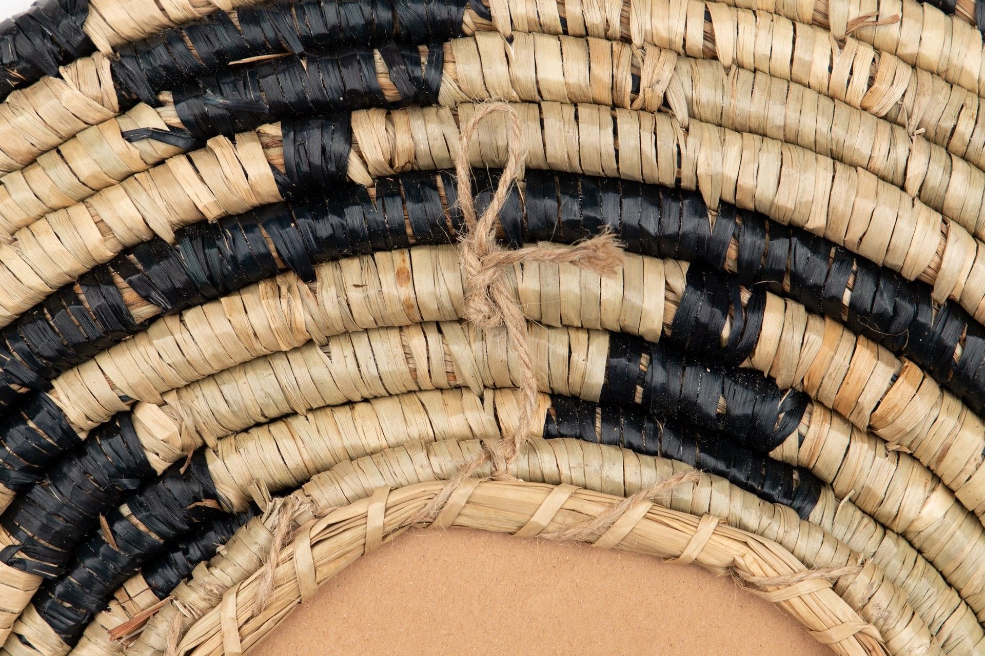 BROWN BLACK SEAWEED MIRROR 45x4x45 CM