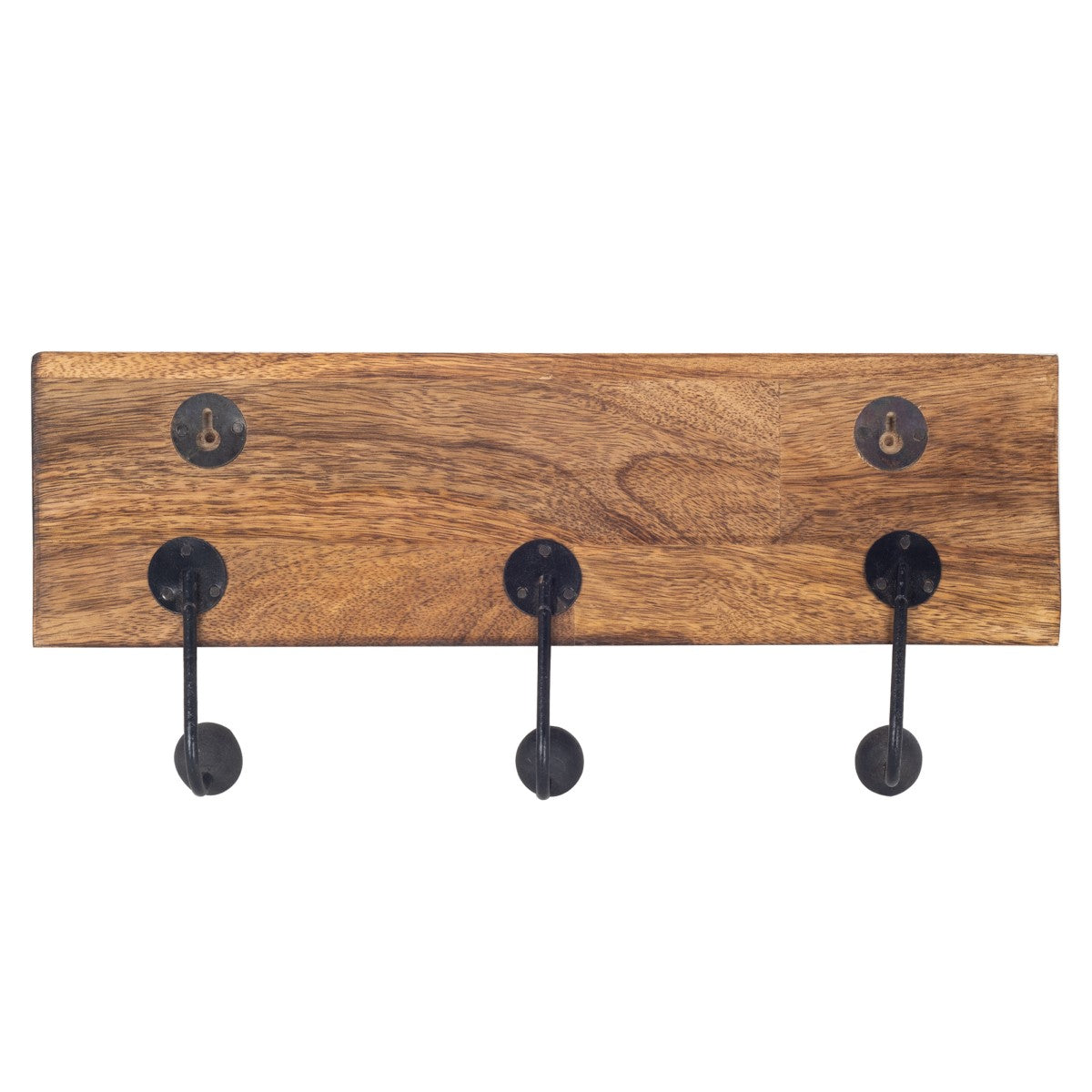 Percha 3 Pomos Hojas
