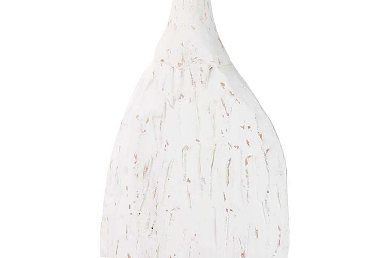 FIGURA SEÑORA METAL MADERA MANGO 21x9x67 CM