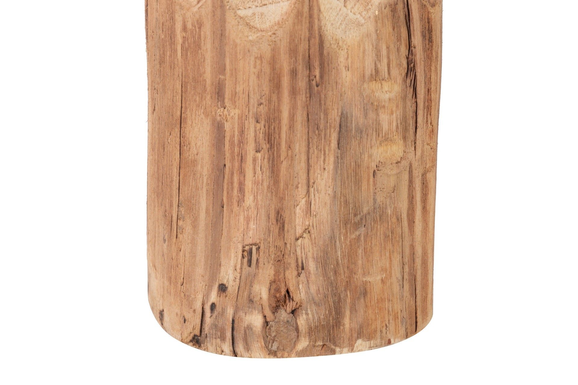 FIGURA SEÑORA POLIRESINA MADERA MANGO 11x15x46 CM