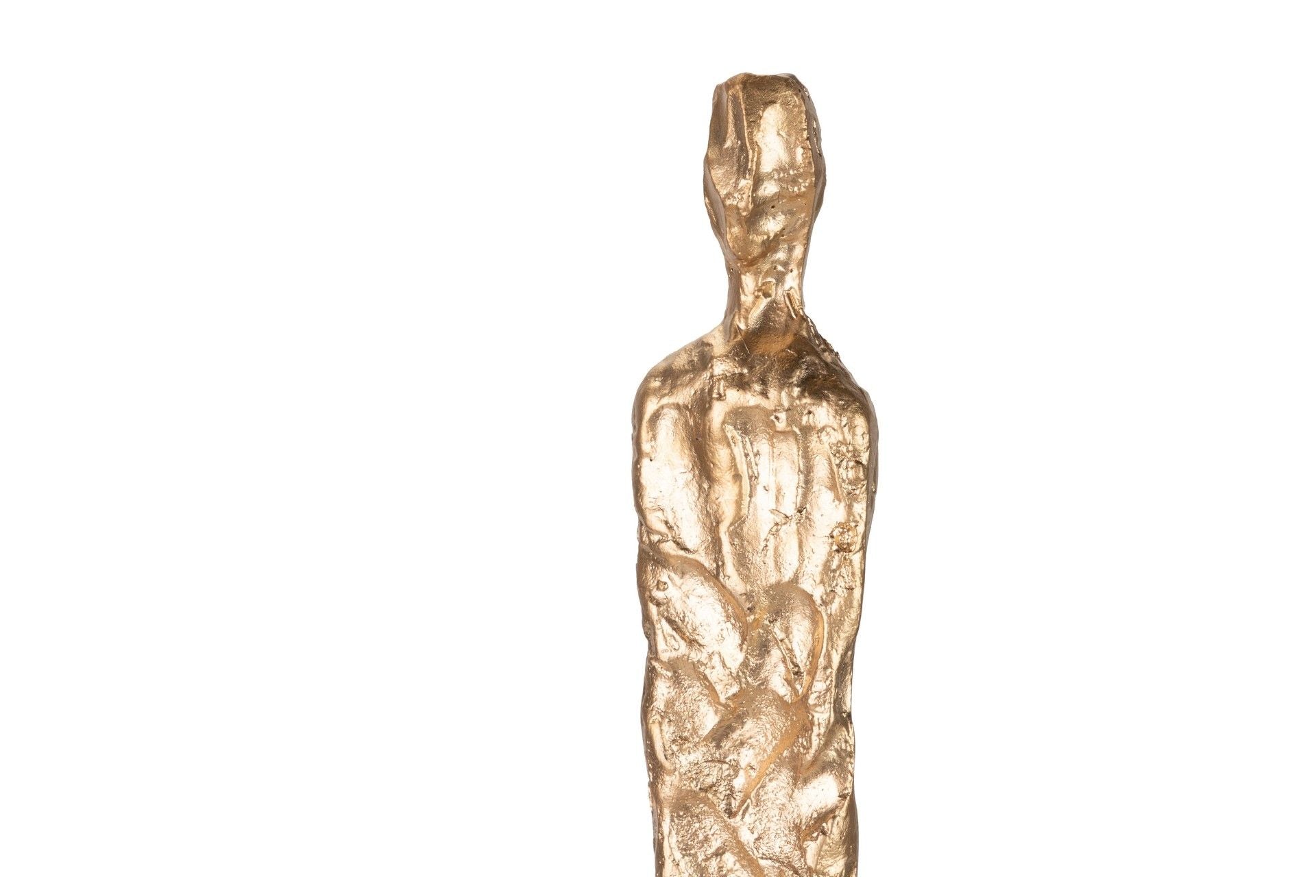 FIGURA HOMBRE POLIRESINA MADERA MANGO 9x9x61 CM